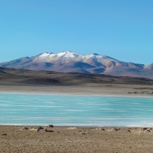 Laguna Verde with snowy mountains